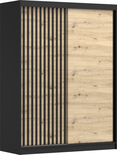 Szafa Przesuwna VISTA 10 LAMELE artisan 150 + półki