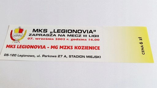 LEGIONOVIA Legionowo - MZKS KOZIENICE 07.09.2002