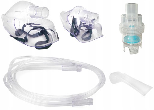 ZESTAW DO INHALATORA Z MASKĄ DLA DZIECI I DOROSŁYCH NEBULIZATOR WĘŻYK 2m