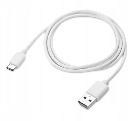 Kabel USB-C 2m przewód do ładowania biały
