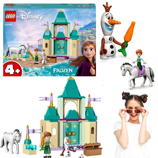 LEGO FROZEN DISNEY KRAINA LODU ZABAWA ANNY I OLAFA. W ZAMKU MASA AKCESORIÓW