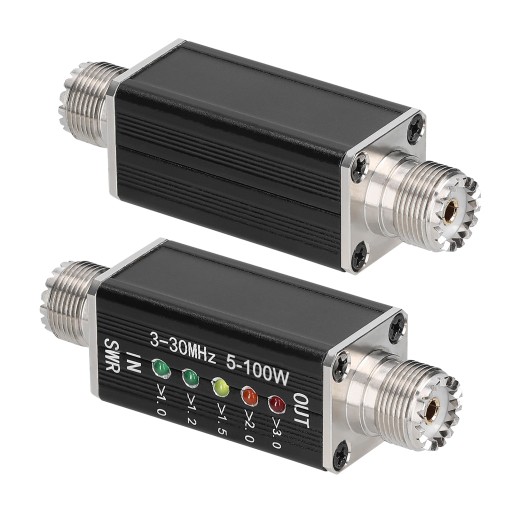SWR Meter 3-30MHz with 5 LEDs M Female Interface