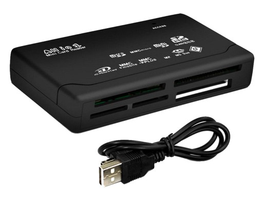 CZYTNIK KART PAMIĘCI UNIWERSALNY MICRO SD TF CF RS-MMC SDHC USB 2.0 AK219A