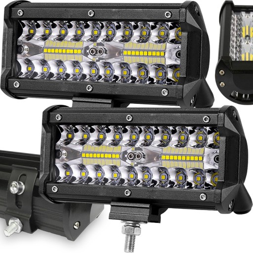 2X LAMPA ROBOCZA 120W LED HALOGEN SZPERACZ ZESTAW OŚWIETLENIE LED CREE IP68