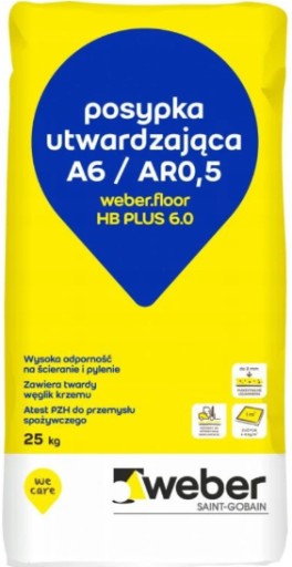 Posypka utwardzająca do betonu WEBER 25 kg GRAFIT
