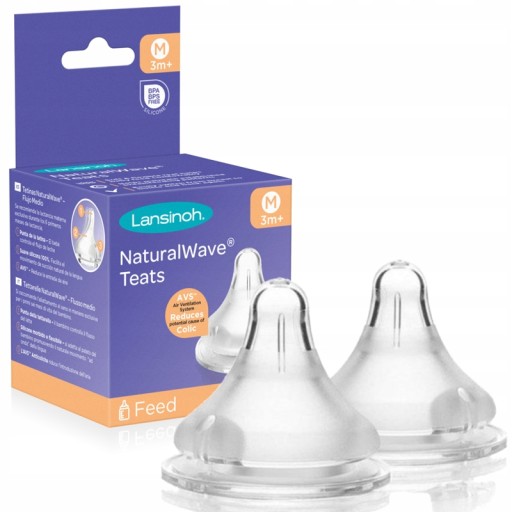 LANSINOH SMOCZEK NATURALWAVE ŚREDNI PRZEPŁYW 2szt
