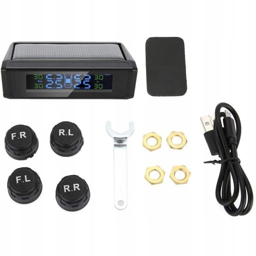 Solarny system TPMS z 4 czujnikami zewnętrznymi