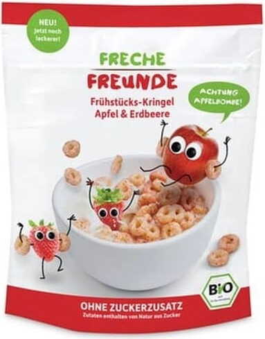 FRECHE FREUNDE BIO PŁATKI ŚNIAD. JABŁKO TRUSKAWKA