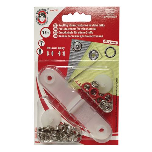 Napy zatrzaski springi 10mm czerwone napownica