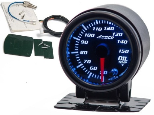 ADDCO WSKAŹNIK TEMPERATURY OLEJU ZEGAR 52mm KUBEK