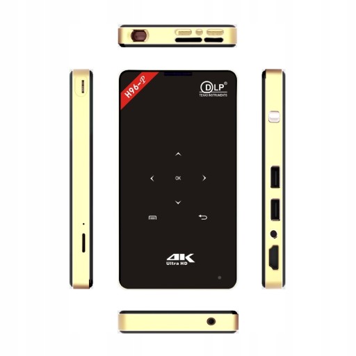 MINI PROJEKTOR 4K DLP H96-P 2/16 LED 4K Android