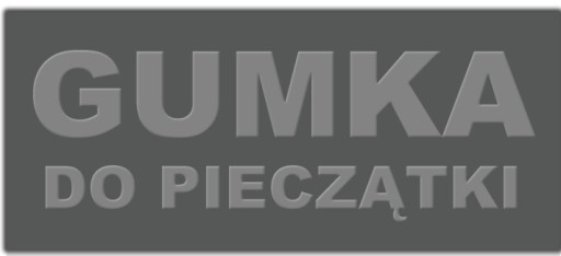 PIECZĄTKA Gumka do PIECZĄTKI 6 linii LOGO projekt