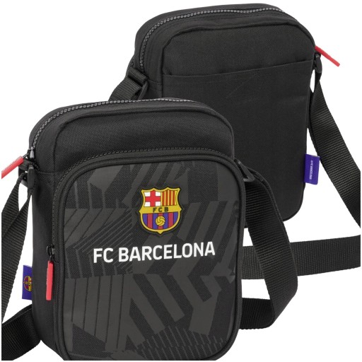 Torebka Sportowa Saszetka Nerka na Ramię Listonoszka FC Barcelona Czarna