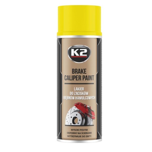 K2 Lakier do Zacisków Hamulcowych Żółty 400ml
