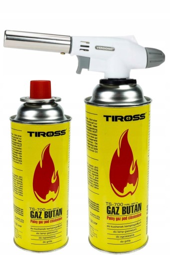 PALNIK ZAPALARKA NA GAZ + 2 x KARTUSZ