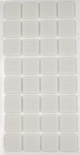 Filce samoprzylepne FLOOR CARE 25 x 25 mm BIAŁE