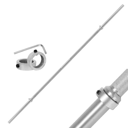 PLATINUM FITNESS GRYF PROSTY GŁADKI 160cm / 30mm + ZACISKI SZTANGA