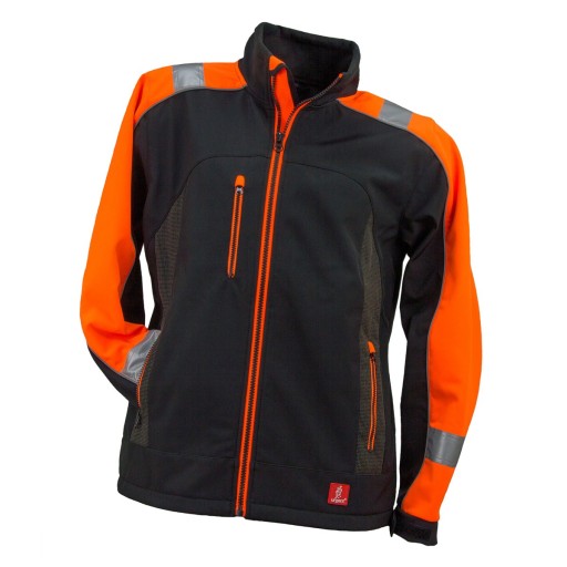 KURTKA SOFTSHELL ostrzegawcza czarna URGENT XXL