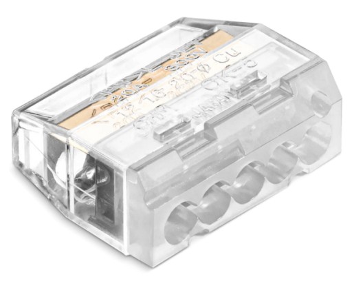 SZYBKOZŁĄCZKA WTYKOWA DRUT LINKA 5 torów 0,75-4 mm SIMET 1szt MADE IN JAPAN