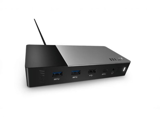 MSI USB-C Docking Station Gen 2 USB 3.2 Gen 2 (3.1 Gen 2) Type-C Czarn...