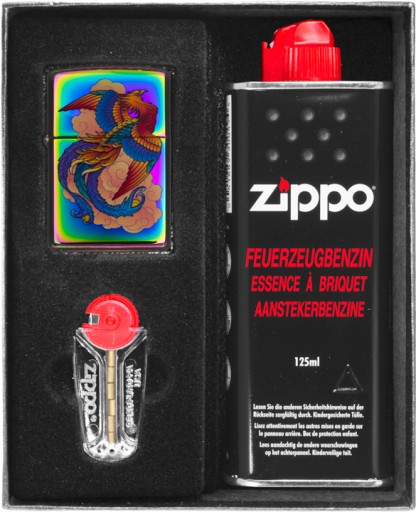 Zestaw ZIPPO Zapalniczka PHOENIX RAINBOW prezentowy*nr1