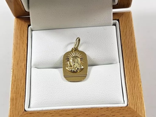 ZŁOTA ZAWIESZKA MEDALIK Z MARYJĄ 585 1,65G
