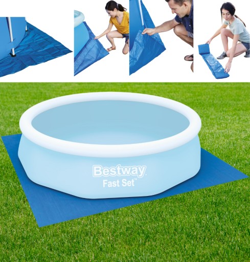 Bestway mata pod basen 488x488 457x457 plandeka ochronna do Steel Pro 4.57