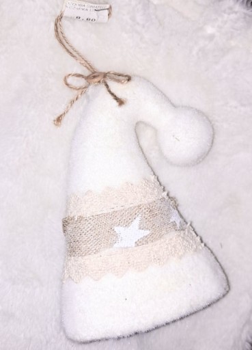OZDOBA ŚWIĄTECZNA NA CHOINKĘ CZAPKA 17CM