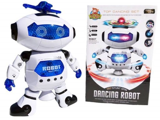 Tańczący robot Dancing Robot ANDROID LED GRA