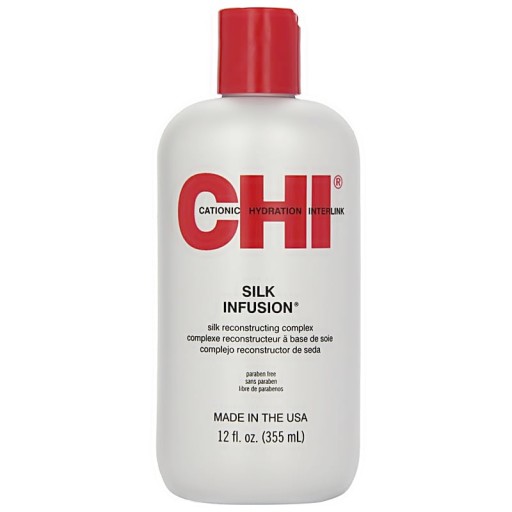 CHI SILK INFUSION ODŻYWKA JEDWAB ODBUDOWUJĄCY REGENERUJĄCY DO WŁOSÓW 355ML