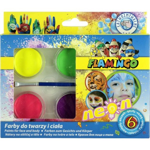 Farby do malowania twarzy 6 sztuk 445590