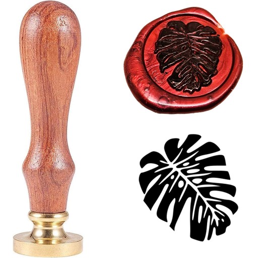 Pieczęć, stempel do wosku, laku wzór MONSTERA 2