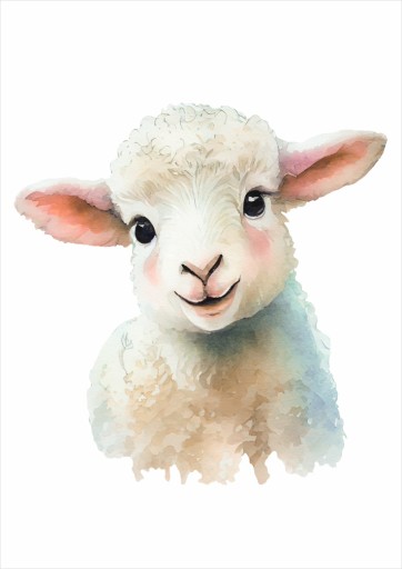 Plakat dla dzieci A3 shining owieczka PS219