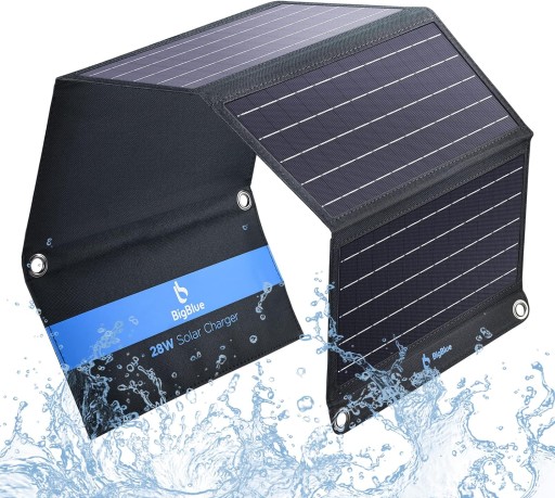 BigBlue Przenośna ładowarka solarna 28 W z 3 portami USB
