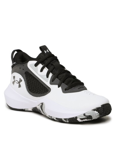 Under Armour Buty Ua Gs Lockdown 6 3025617-101 Wht/Blk