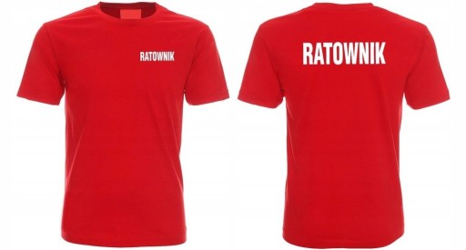RATOWNIK STRAŻ T-shirt KOSZULKA 100% Bawełna r. L