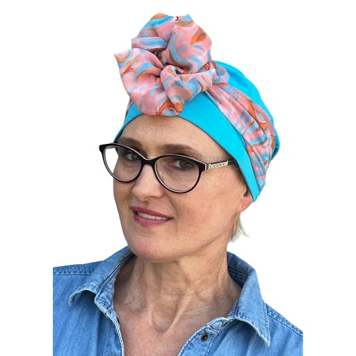 Turban Wera bm-turkus/312 chusta po chemioterapii