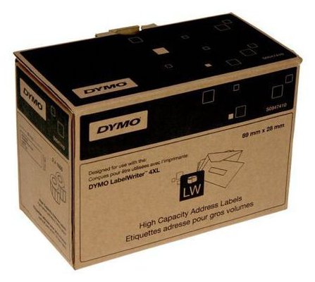 ETYKIETY DYMO LABELWRITER BIAŁE 89 X 28 MM MEGAROL