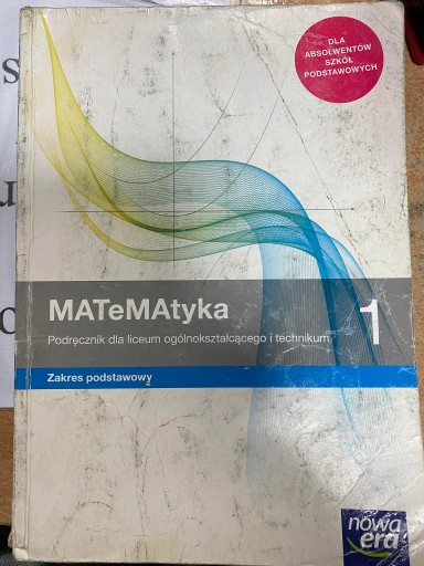 MATEMATYKA 1 PODRĘCZNIK Z. PODSTAWOWY Nowa Era
