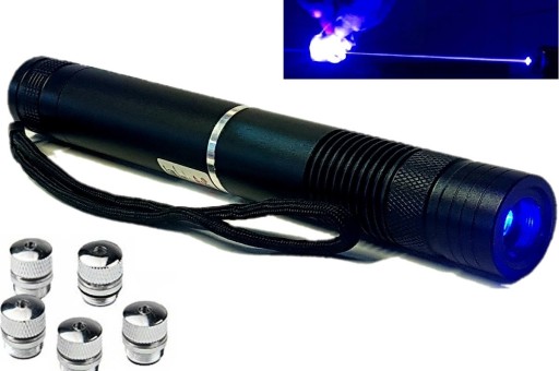 MOCNY LASER NIEBIESKI WYPALA DZIURY WSKAŹNIK
