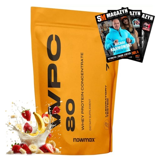 nowmax WPC 80 WHEY PROTEIN 700 g BIAŁKO SERWATKA ODŻYWKA BIAŁKOWA