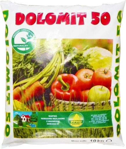 DOLOMIT 10KG WAPNO NAWOZOWE PROSZEK