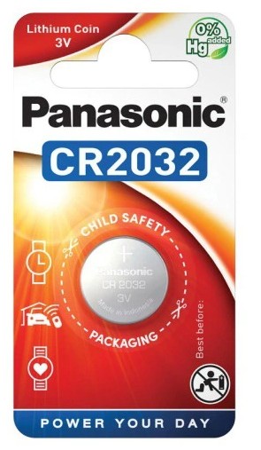 1x Bateria litowa Panasonic CR2032 2032 3V - 1szt