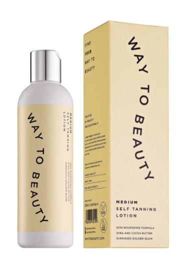 WayToBeauty balsam samoopalający do twarzy i ciała z masłem kakaowym MEDIUM