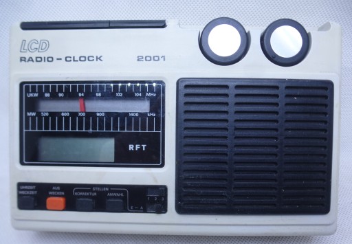 RFT LCD radio clock 2001 Germany Sprawne prl