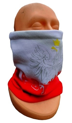 Szal typu komin chusta kibica Reprezentacji Polski