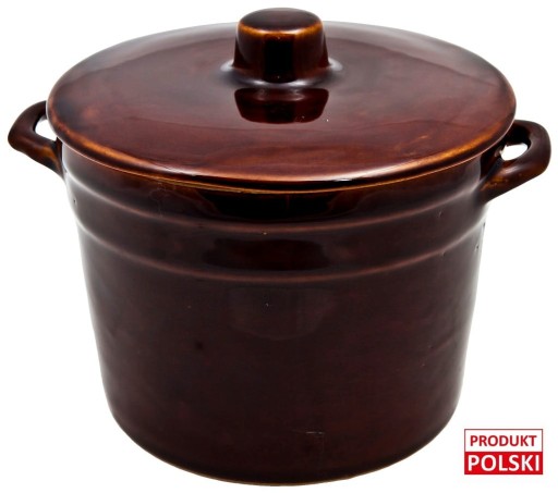 Garnek kamionka 1,5 L z pokrywką Q16