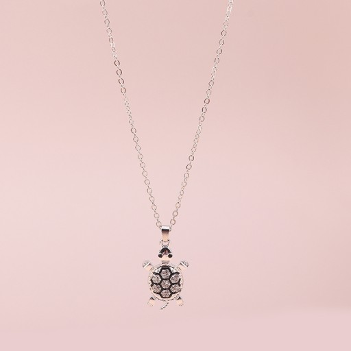 Fashion Crystal Turtle Necklaces Gold Color