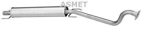 Tłumik wydechowy przód Asmet ASM05.158 ASM05.158 ASM05.158