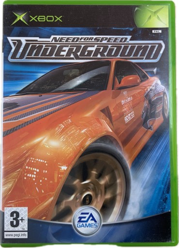NEED FOR SPEED UNDERGROUND 1 płyta bdb+ komplet XBOX CLASSIC